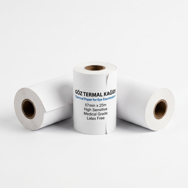 Göz termal kağıtları - oftalmoloji cihazları için özel termal baskı kağıdı